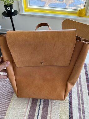 aritzia leather backpack Aritzia | Bags | Aritzia Auxiliary Brown Leather Bucket Bag Backpack